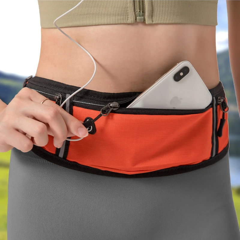 Riñonera deportiva portátil para hombre y mujer, accesorios para correr, bolsa de cintura impermeable para correr, cinturón deportivo para gimnasio,