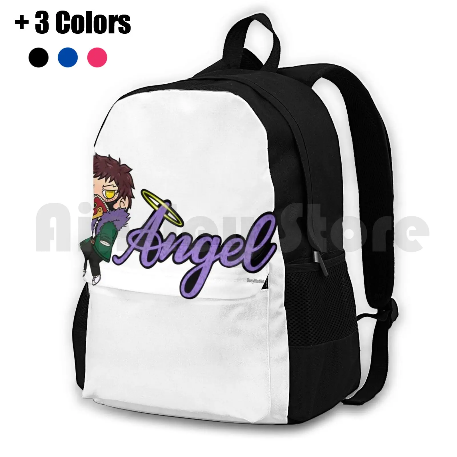 Overhaul Angel Outdoor Hiking Backpack Waterproof Camping Travel Overhaul Kai Chisaki Chisaki Bnha Mha Yagami Yato Boku No Hero