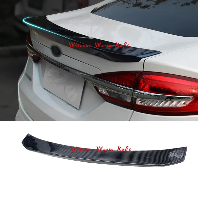 for Ford Mondeo Spoiler Carbon Fiber Car Rear Wing for 2013/14/15/16/2017 2018 Mondeo Rear Trunk Spoiler Lip Wing