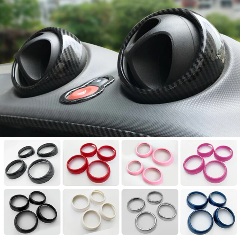 Car Air Outlet Decoration Cover Ring Trim Strip For Smart 453 Fortwo Forfour Interior Modification Accessories Colorful ABS