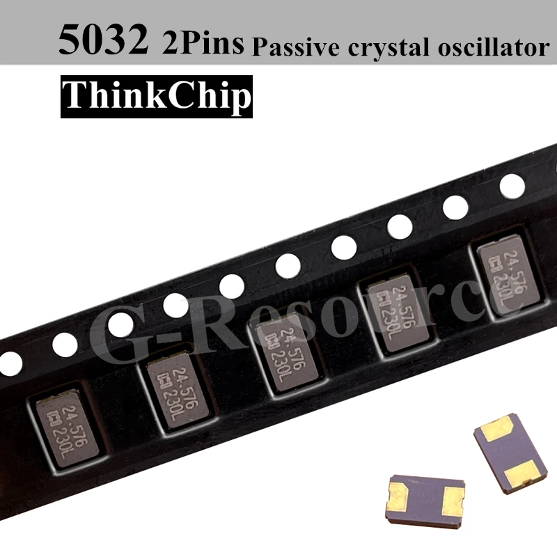 

(50pcs) 5032 2Pin Passive Ceramic crystal oscillator Series kits 5.0*3.2mm 8/10/11.0592/12/12.288/13.56/18.432/20/22.1184/32 MHz