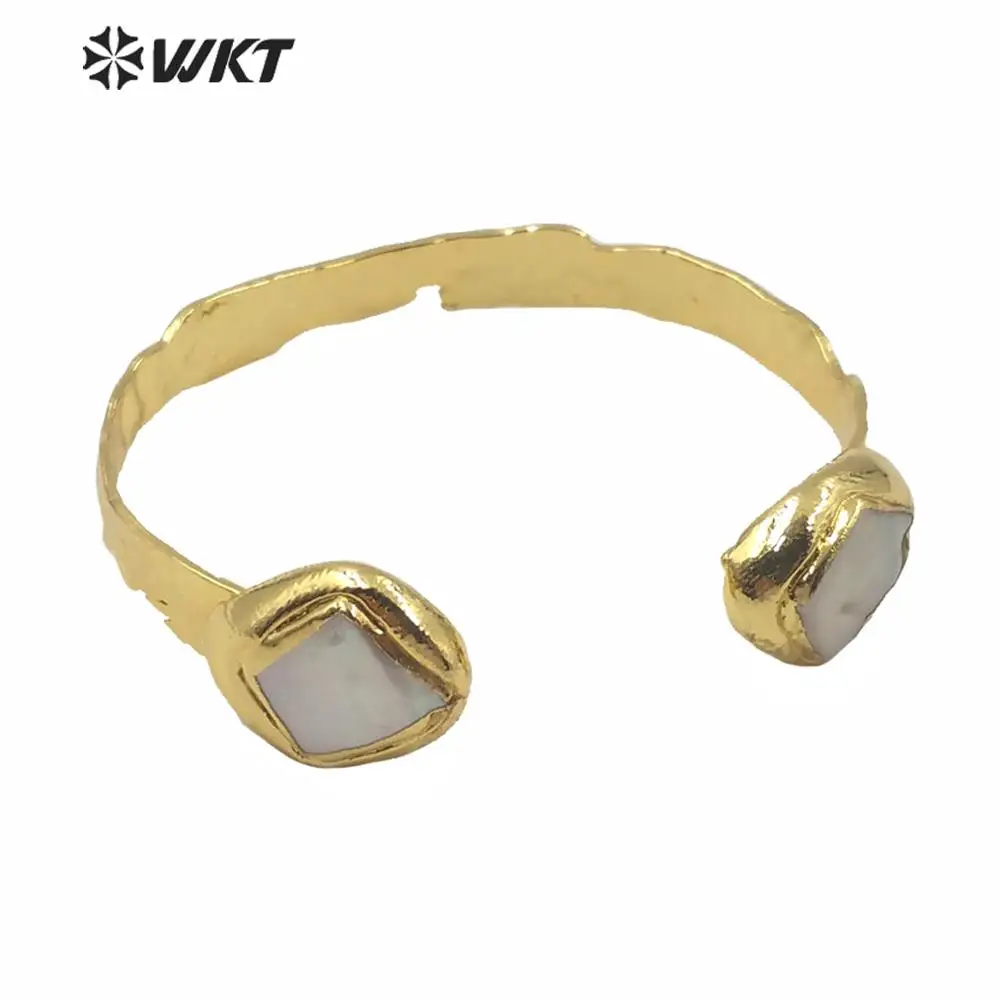 MPB021 2020 New Popular Exclusive Double Pearl Cuff Bangle Adjustable Fashion For Women Decoration