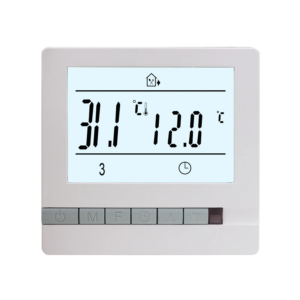 New 230V 16A Floor Heating Thermostat Room Warm Temperature Controller Regulator Weekly Programmable Period Control/Manual Mode
