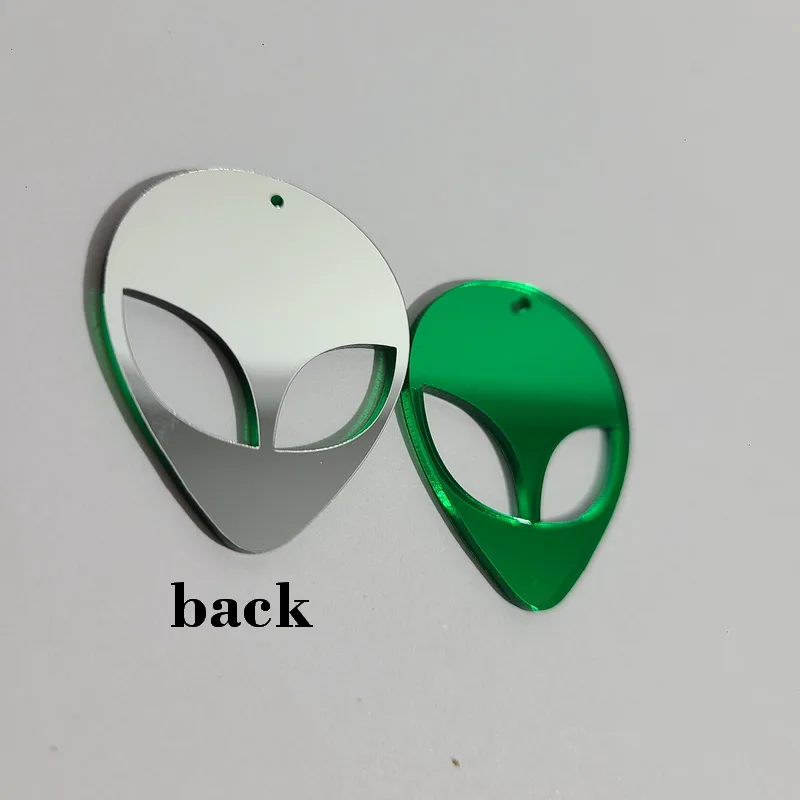 (20pcs/lot )Acrylic laser cut Alien Accessories Pendant Necklace Jewelry Making Components  Product Factory Wholesale