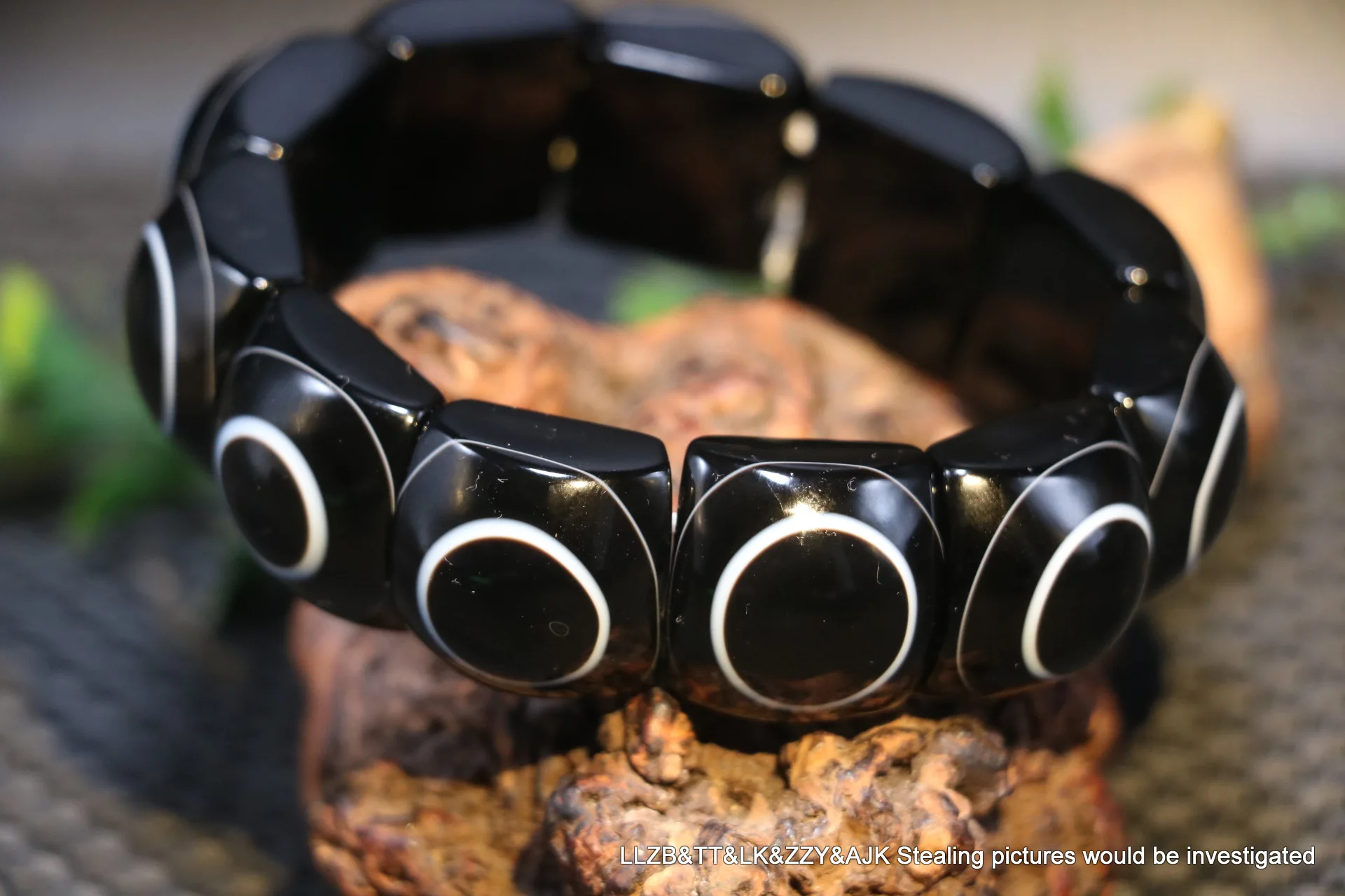 

Ultra Energy Tibetan Old Agate Heaven Eye Goat Eye dZi Bead Bracelet Amulet UP20 Amulet Talisman Timestown UPD210919Ab2
