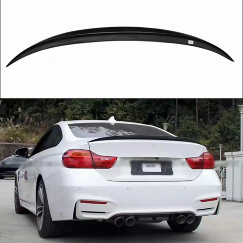 P Style For BMW F32 F33 Spoiler Carbon Fiber Material 4 Series Coupe F36 Carbon Spoiler 2 Door carbon wings 2014 2015 2016 - UP