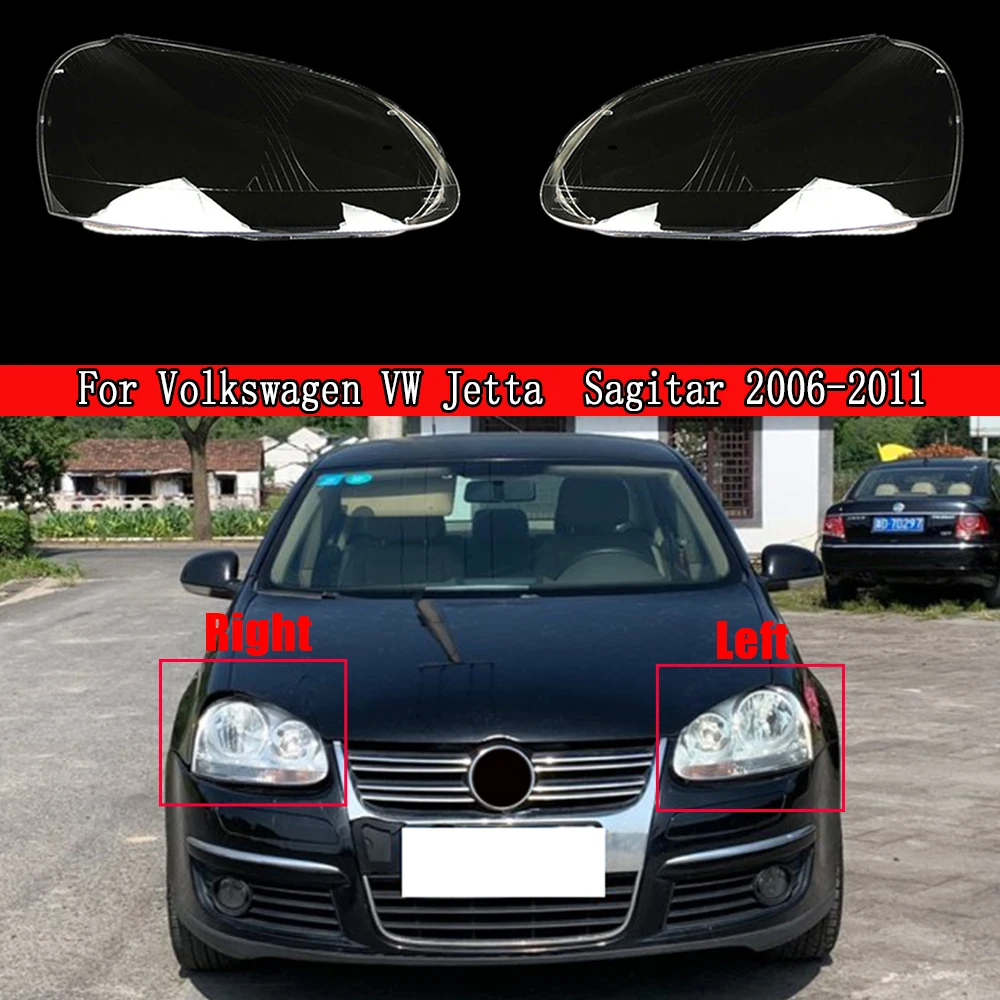 

Headlight Cover For Volkswagen VW Jetta / Sagitar 2006 2007 2008 2009 2010 2011 Transparent Lampshade Plexiglass Lens