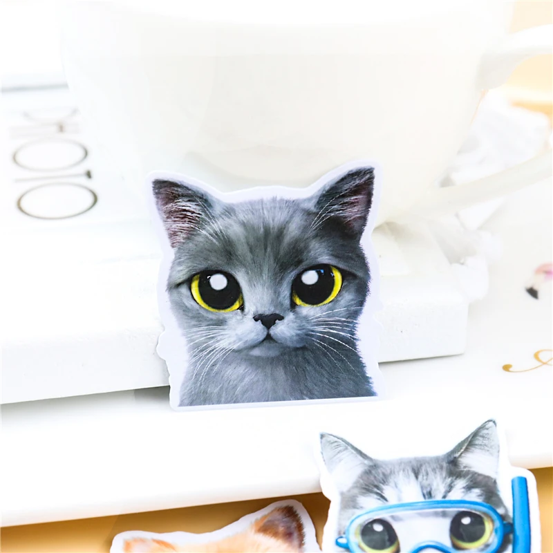 30Pcs/set Cartoon Cat Sticker DIY Craft Scrapbooking Album Junk Daily Planner Decorative Planner Diary Decorative