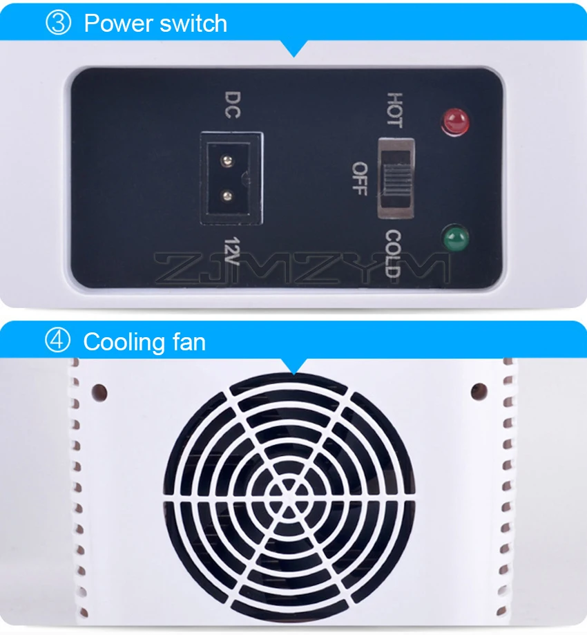 Mini refrigerador portátil de doble uso, calentador de 4L, 12V, para uso en coche, pequeño, de viaje, frigorífico congelador, piezas universales para vehículos