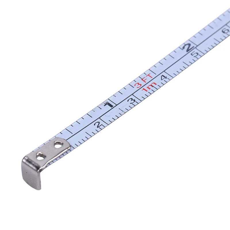 1M Mini Stainless Steel Retractable Ruler Tape Measure Keychain Keyring Pull Ruler Gauging Tools with Feet/meter