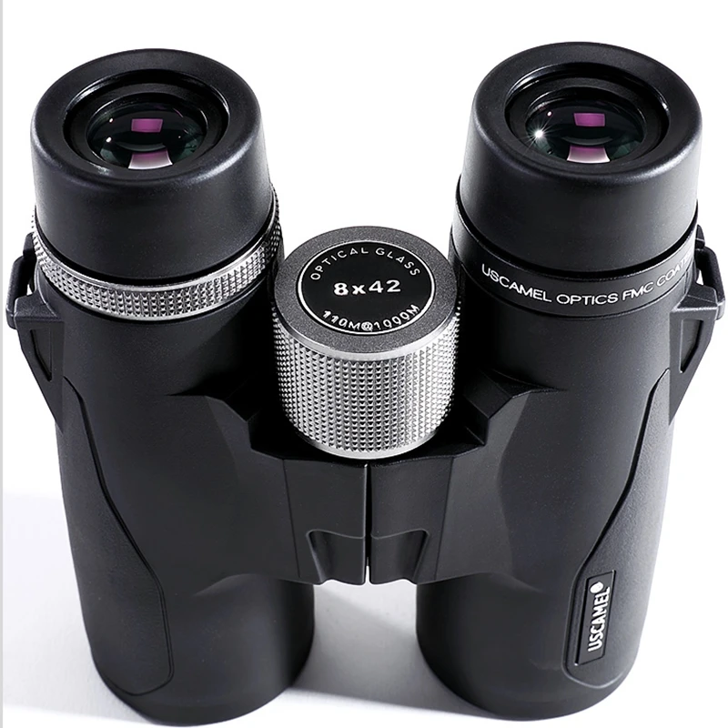 Binoculares BAK4 HD de larga distancia, telescopio militar profesional potente para caza, deportes al aire libre, Camping y viajes, 10x42, 8x42