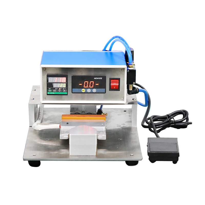 

Pneumatic Mask Nose Bridge Bonding Machine Hot Melt Glue Welding Machine Hot Compression Plastic Welding Machine