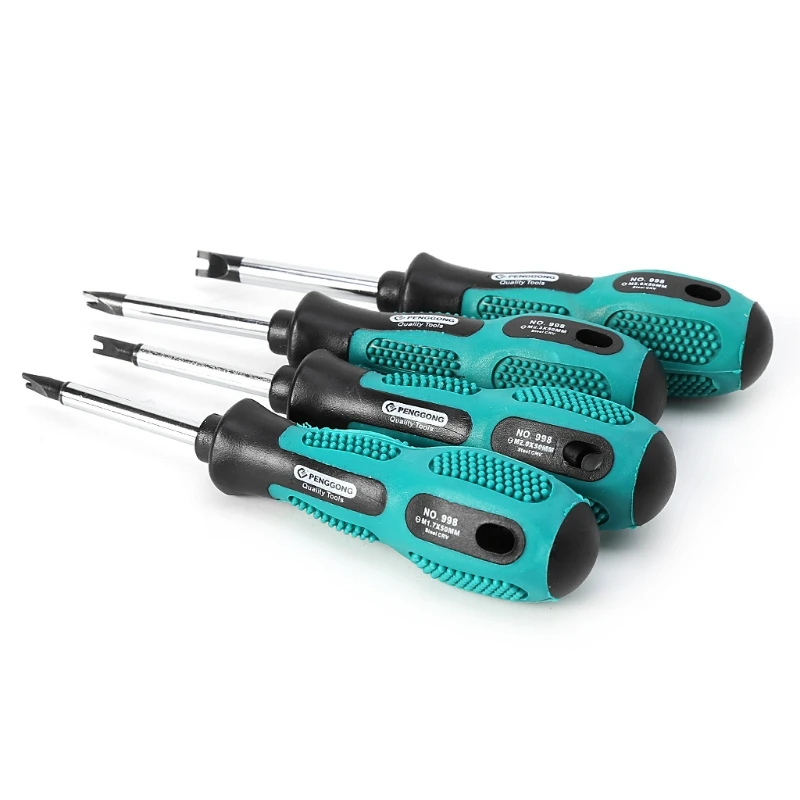 4Pcs Screwdriver Set Screwdriver Bits U Fork Type Magnetic Slotted Screw Driver CR-V Multi Function Hand Tool Set