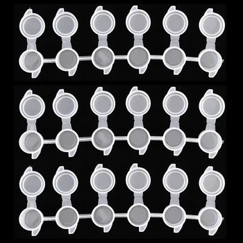 صندوق شريط طلاء أكريليك ، لوح شفاف ، صندوق بلاستيكي فارغ 6 ملتصق ، 5 ، 3 ، 10