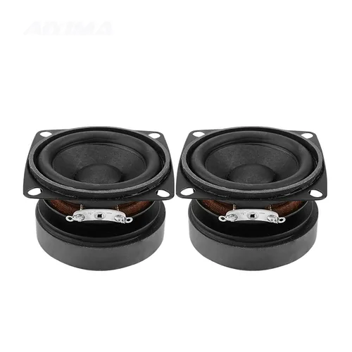 Imagen 2 del producto AIYIMA 2 pulgadas 2 uds 53mm Mini altavoz de Audio portátil 4 Ohm 15W altavoz estéreo de música de rango completo para amplificador de cine en casa DIY