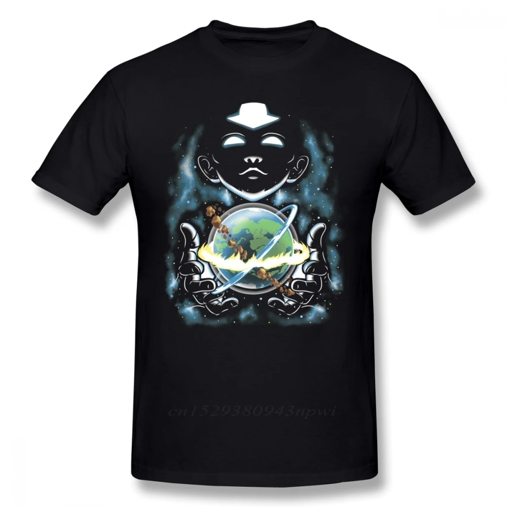 Fashionable Cartoon Avatar The Last Airbender Aang T Shirt Male Big Size Crewneck Graphic Print Tee shirt