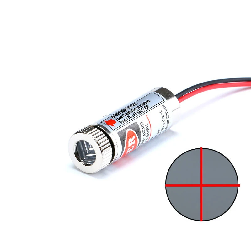 Einstellbare Strahl 650nm 5mW Rot Punkt/Linie/Kreuz Laser Diode Modul Kopf Glas Objektiv Fokussierbar Industrie Klasse 3-5V 12MM