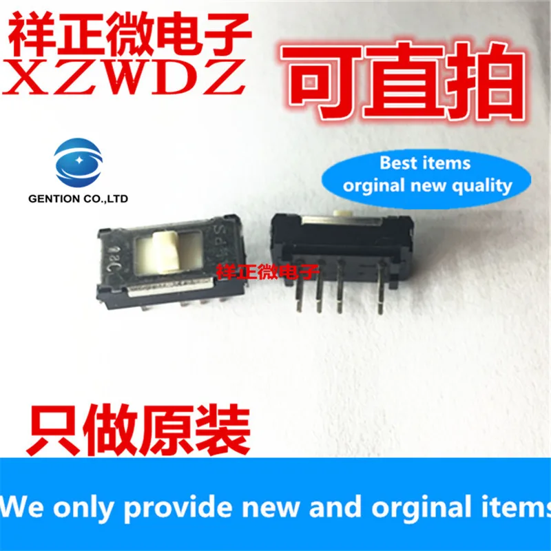 

10pcs 100% orginal new real stock Toggle switch SSSS921800 In-line 8-pin 3 position sliding switch Vertical Bing length 2mm