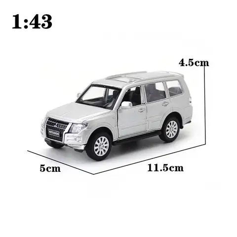 Caipo 1:43 Pullback-bil PAJERO SUV Legering Diecast Modellbil För Pojke Leksakssamling Vänner Barn Present 12 best sales Pajero-leksak - №1