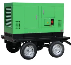 Chinese 30kw/37.5kva mobile trailer diesel generator weifang silent diesel generator with trailer and brushless alternator