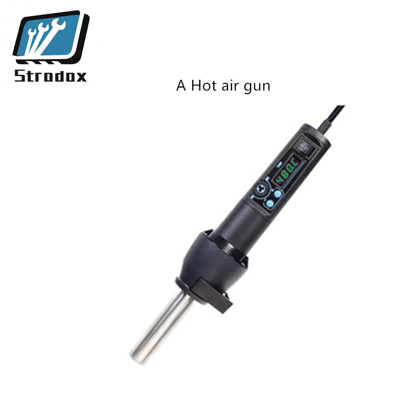 

Hot air gun high power manual mobile phone computer repair portable digital display temperature adjustable mini air gun