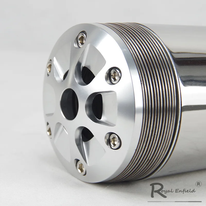 Universal 38-45mm Motorcycle Muffler Exhaust Retro Vertical Back Pressure Case GY6 CBR CBR125 CBR250