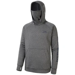 Bassdash Men’s Fishing Fleece Hoodie with Neck Gaiter Water Resistant Performance Hunting Sweatshirt FS18M
