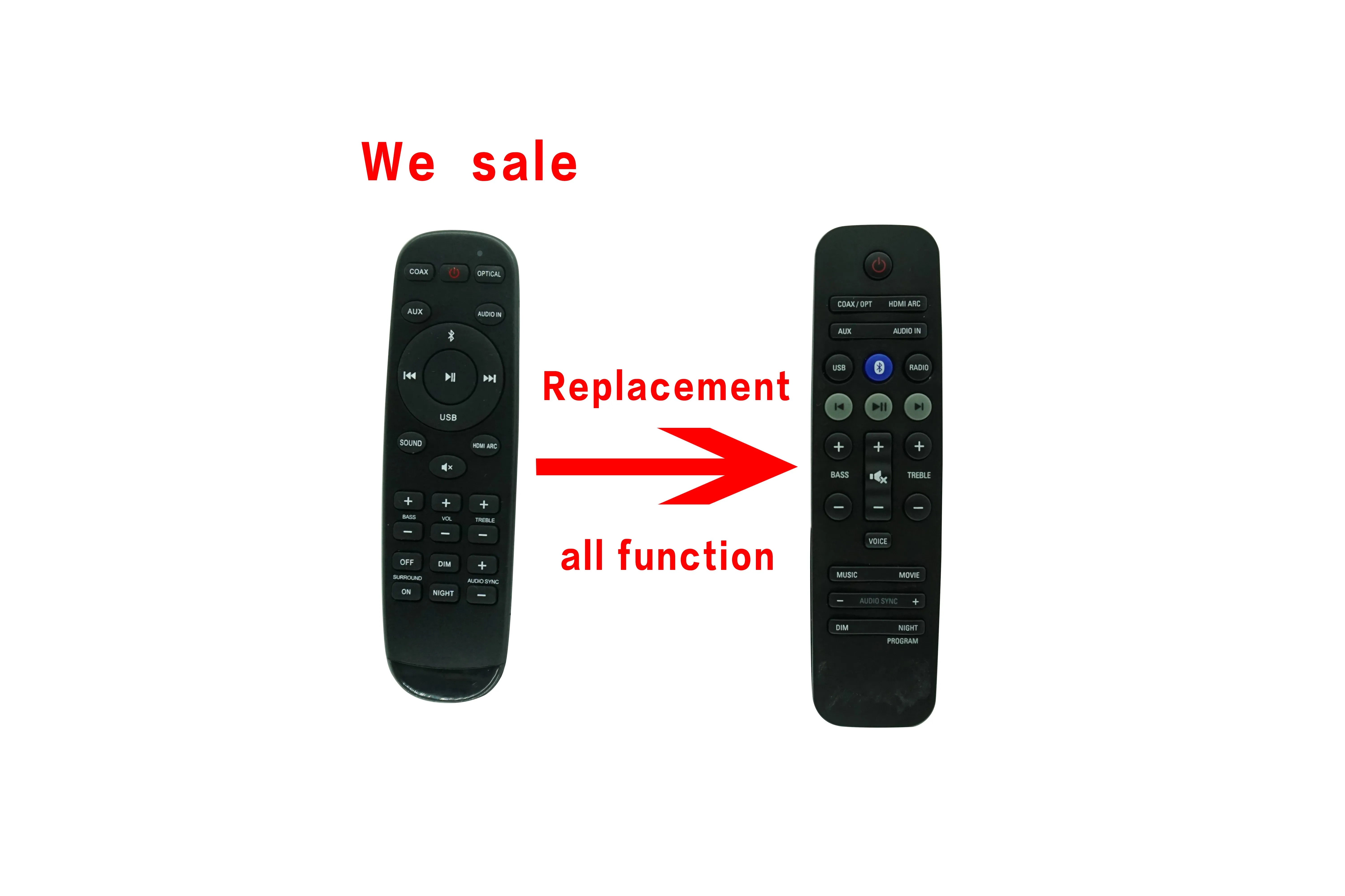 Remote Control For Philips HTL2101X HTL3140B HTL3140B/05 HTL3140B/79 HTL3140S/12 HTL3140B/12 Home Theater Soundbar speakers Syst