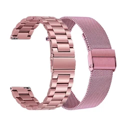 Metal Strap For Samsung Galaxy Watch 42mm 46mm Active 2 Stainless Bracelet For Galaxy Watch 3 41mm 45mm Gear S3 Mesh Loop Band