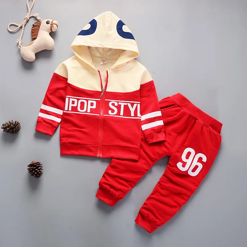 New Autumn Newborns Clothes For Girls Baby Clothes Children Boys Hooded Jacket Pants 2Pcs/Sets Infant Sportswear Kids Tracksuits