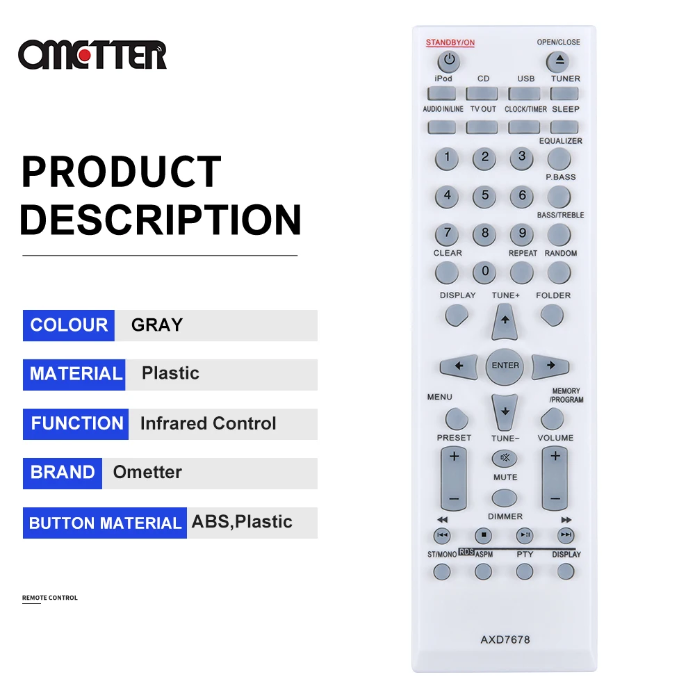 新しいリモートコントロールパイオニアのための適切なAXD7678オーディオプレーヤーコントローラ