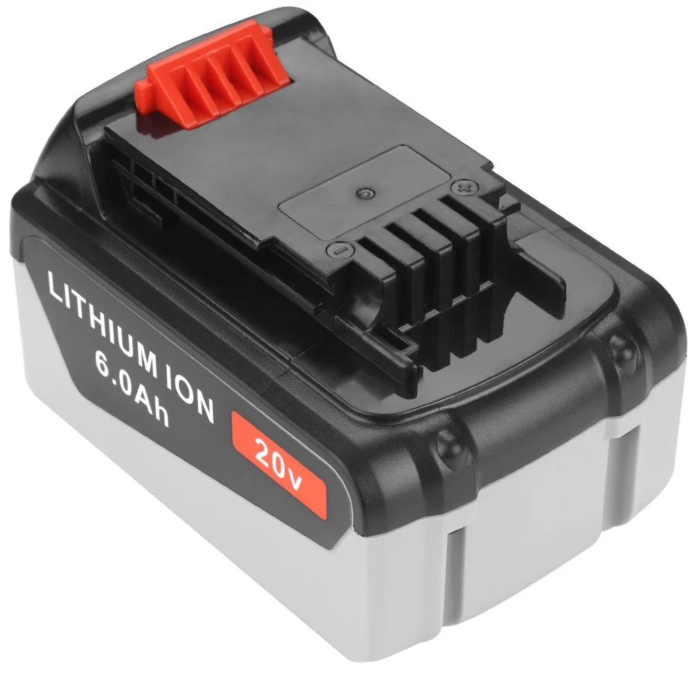 3.0/6.0Ah akumulator litowo-jonowy wymiana akcesorium akumulator do BLACK & DECKER LB20 LBX20 LBXR20 LB2X402