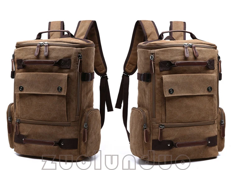 Männer Rucksack Vintage Leinwand Rucksack Schule Tasche männer Reisetaschen Große Kapazität Rucksack Laptop Rucksack Tasche Rucksack – Detail 18