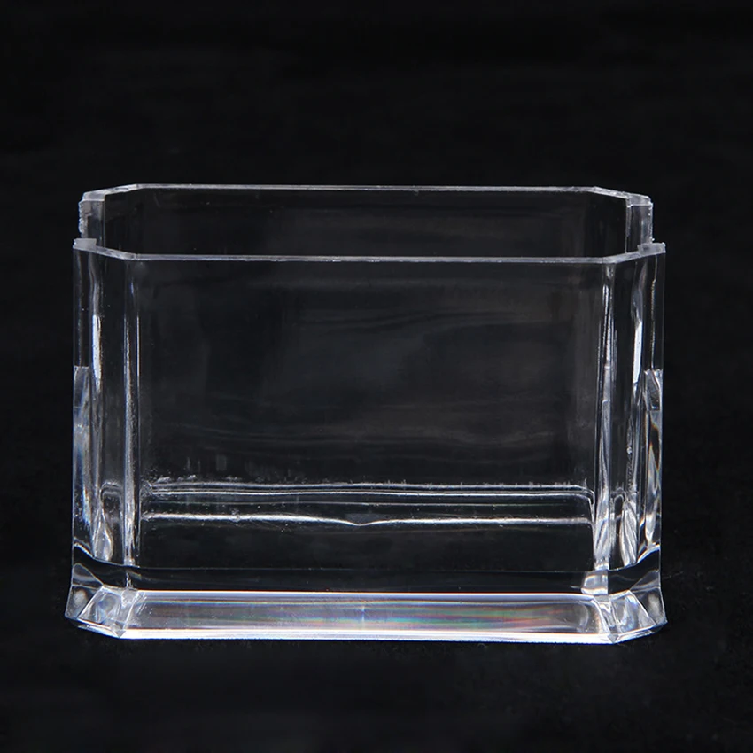 1 Pcs Clear Desk Shelf Box Storage Display Stand Large Capacity Acrylic Plastic Transparent Desktop Business Card Holder