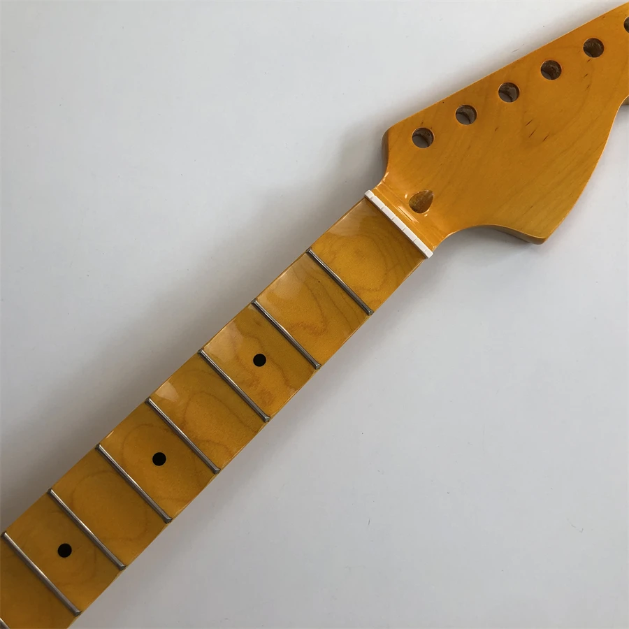 

Full scalloped Big headstock Guitar Neck Maple 22Fret 25.5inch Dot inlay Gloss