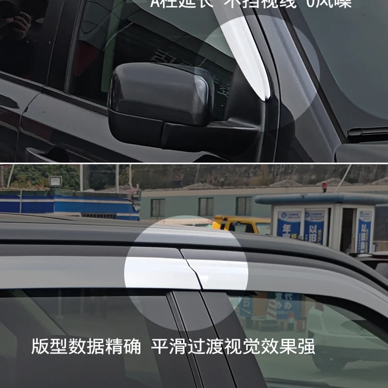 

Side Window Deflector For land rover freelander Chrome /Acrylic Sun Rain Deflector Weather Shield Car Accessories 2007-2015