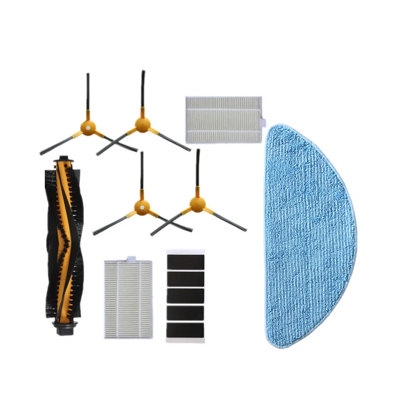 Escova principal filtro hepa pano mop para liectroux xr500 robô aspirador a laser escovas peças acessórios