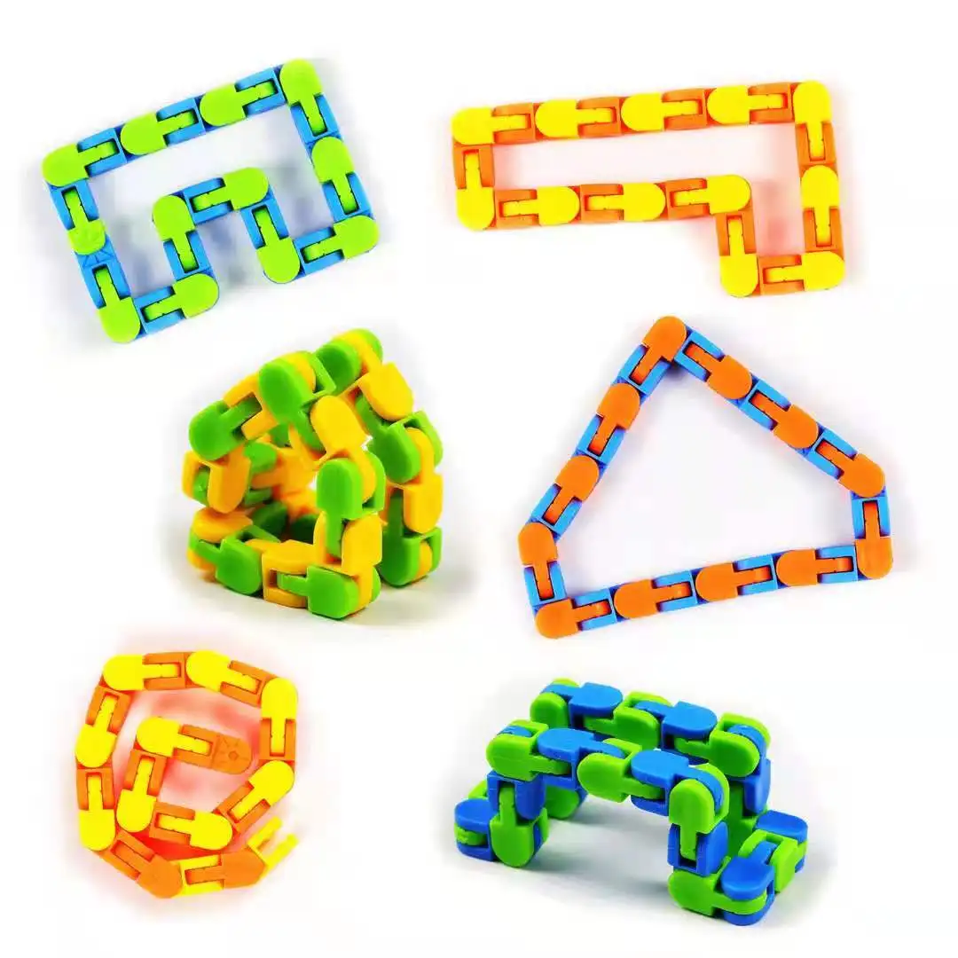 Funny Fidget Chain Anti Stress Toy For Children Kids Adult Bike Chain Fidget Spinner Bracelet Snake Puzzle Educatiaonal Toys