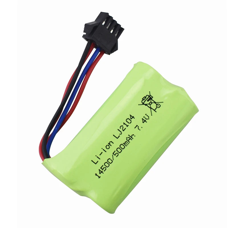 7.4V 500mAh Lithium Battery For EC16 remote control Spare Battery Model Car Model High-Rate Li-Po Battery