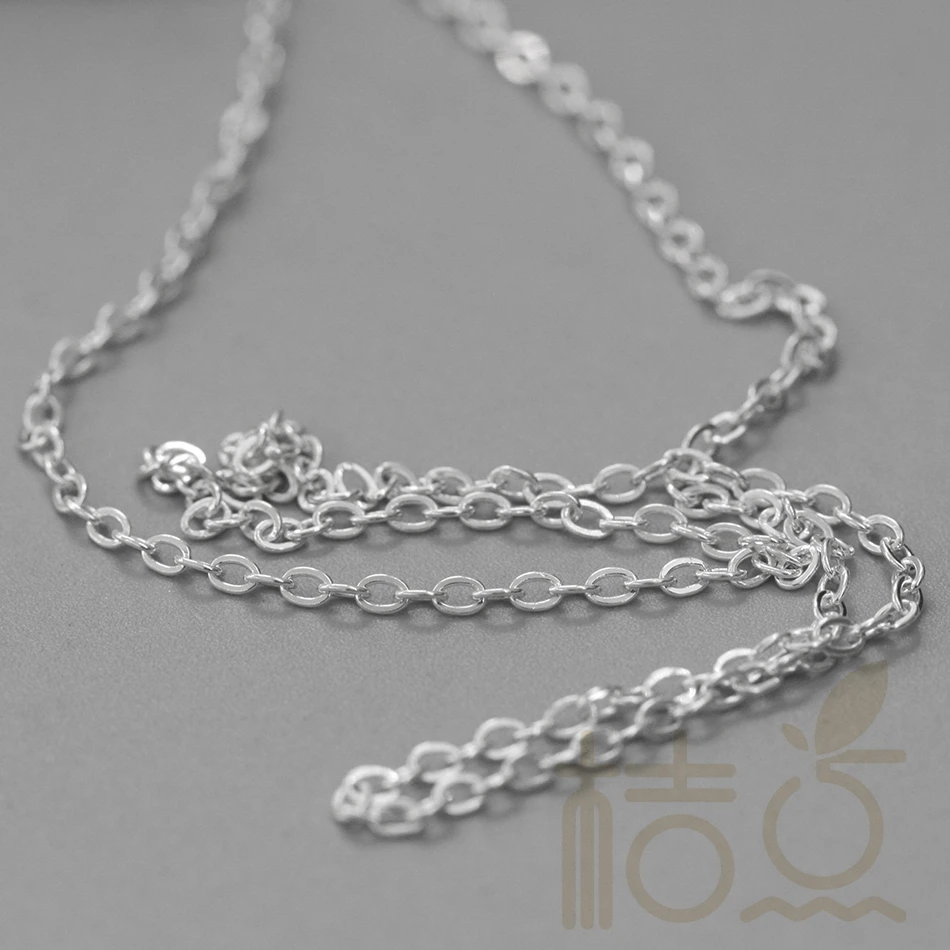 One Meter (3.28 Feet) Solid Sterling Silver Chain (SS002)