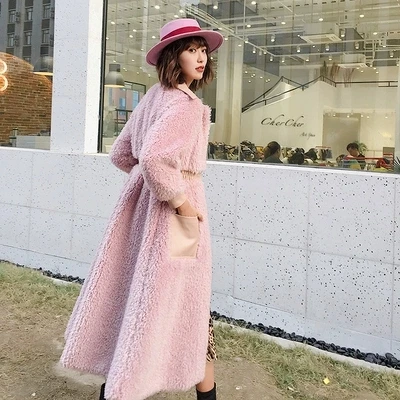 Top brand High-end New Style Fashion Women Faux Fur Coat 19C49  high quality