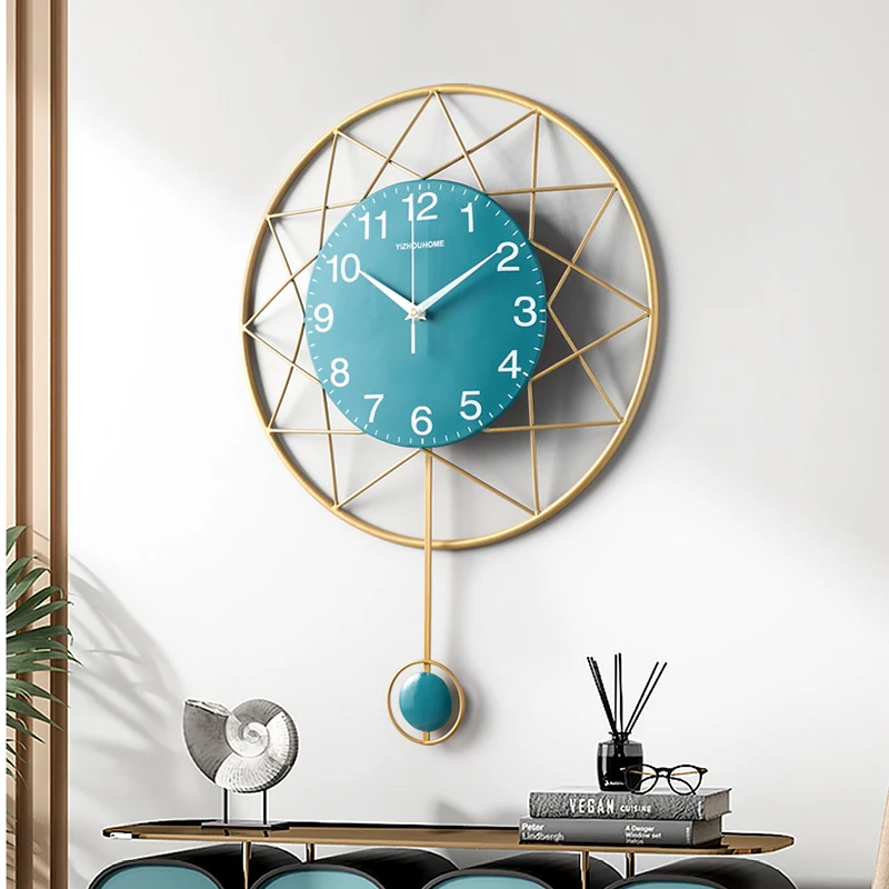 

Modern Creative Metal Iron Wall Hanging Clock Living Room Corridor Hotel Home Decoration Crafts DESIGN Wall Clock Mechanism