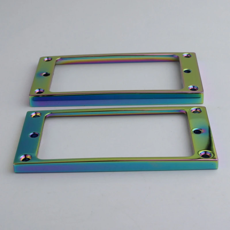 1 Set Chameleon Rainbow Pickup Mounting Rings for Humbucker Pickups Cover Frame Flat Top Set Replacement Electric Guitar or Bass