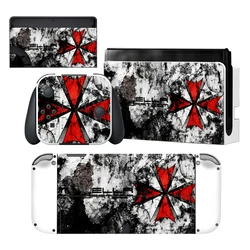Biohazard Umbrella Nintendoswitch Skin Cover Sticker Decal for Nintendo Switch NS OLED Console Joy-con Controller Dock Vinyl