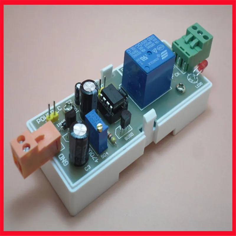 NE555 Relay Power-on Delay Action Module 1 Second-5 Minutes Adjustable,  Supply 5-12V