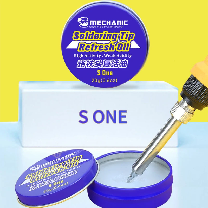 

Mechanic Soldering Tip Refresher for Oxide Solder Tip Resurrection Cream Clean Paste Welding Repair Tools