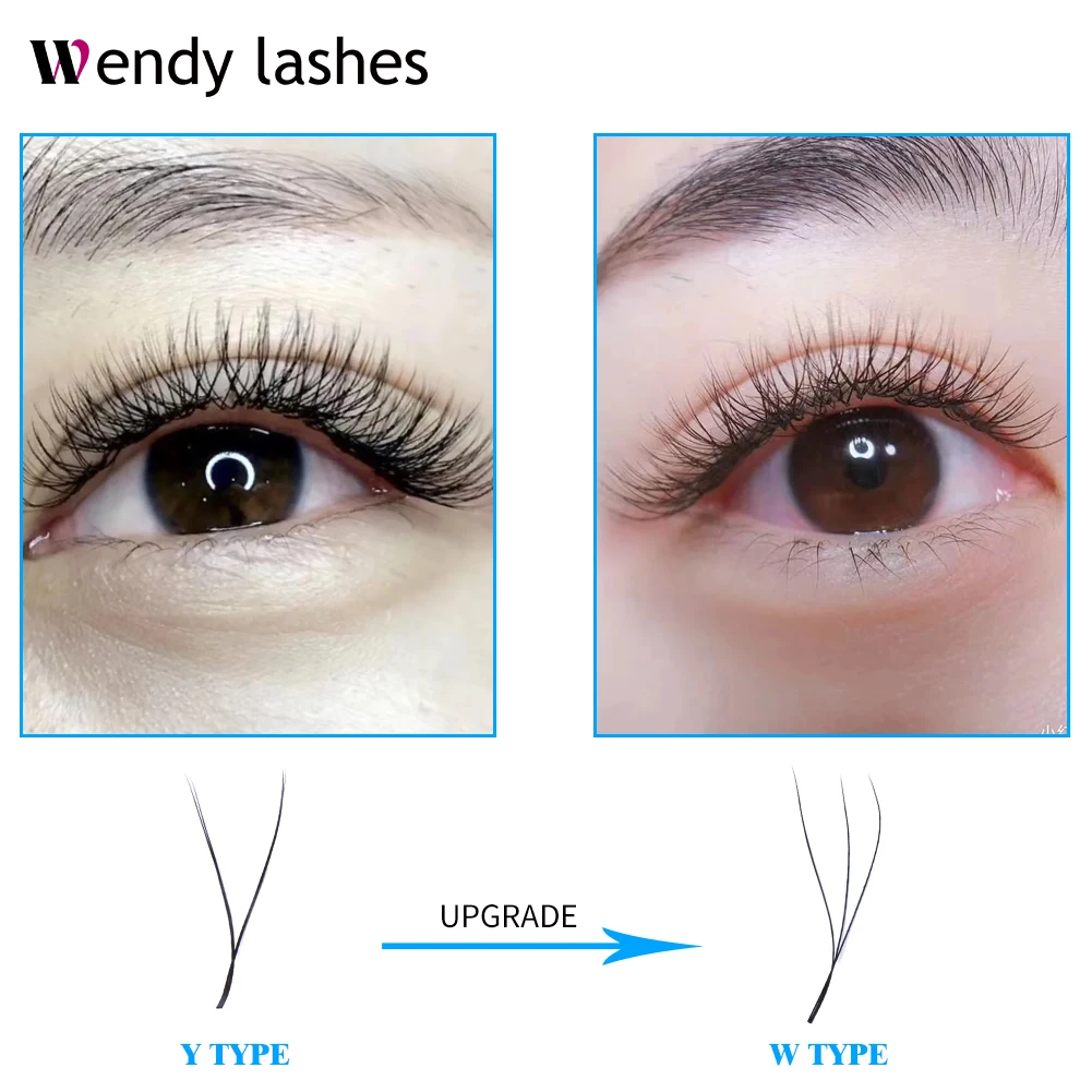 W Shape Eyelash Extensions 3D/4D/5D/6D Premade Volume Fan W Style Lashes Comfortable New Faux Mink Volume Lashes Natural Eyelash