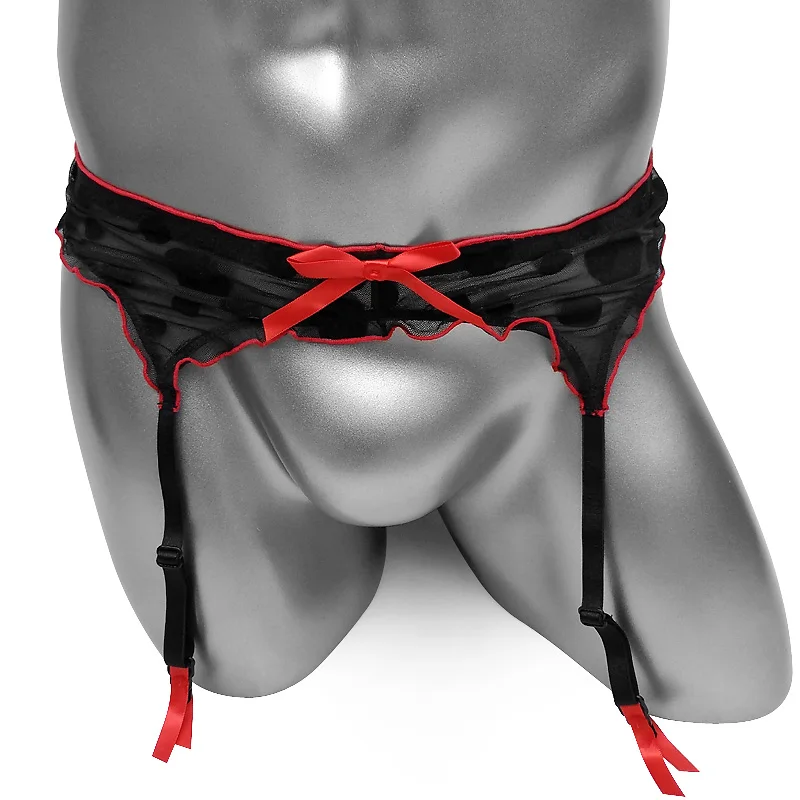 سيسي الدانتيل الرباط حزام بوكا نقطة مثير خمر عالية الخصر مثير ملابس داخلية للرجال الأربطة شبكة الملابس الداخلية تخزين الحمالات الحمالات