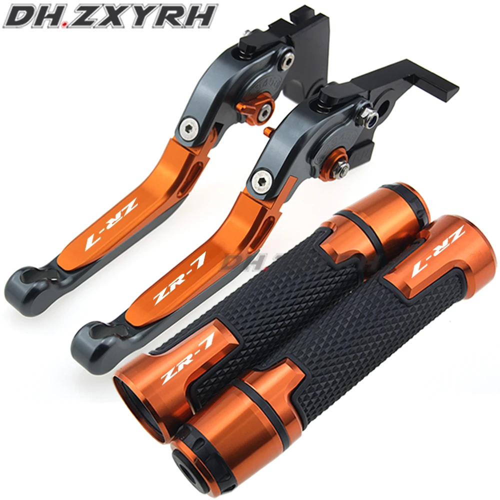 For Kawasaki ZR-7 / S ZR7 ZR7S 1999-2003 Motorcycle Accessories Brake Handle Adjustable Brake Clutch Levers Handbar End Grips