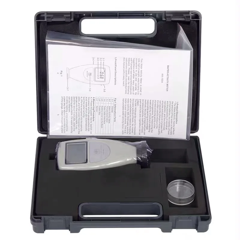 Portable WA-160A Water Activity Meter Accuracy 0.02aw Shelf Life Of Food, Grain And Fruits And Vegetables Can Be Judged